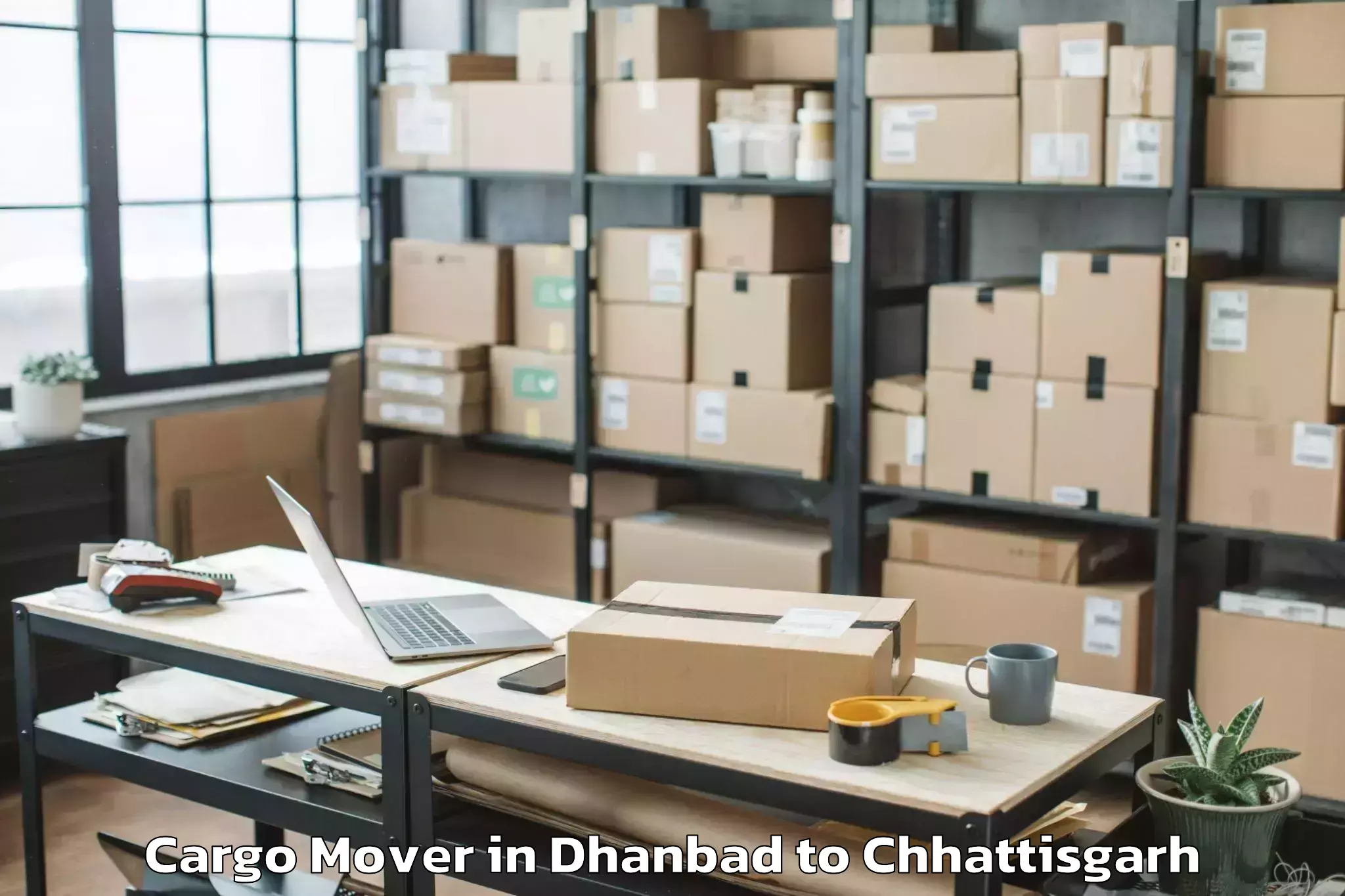 Book Dhanbad to Bhopalpattnam Cargo Mover Online